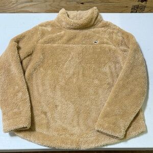 Vineyard Vines Cozy Tan Fleece Sweater